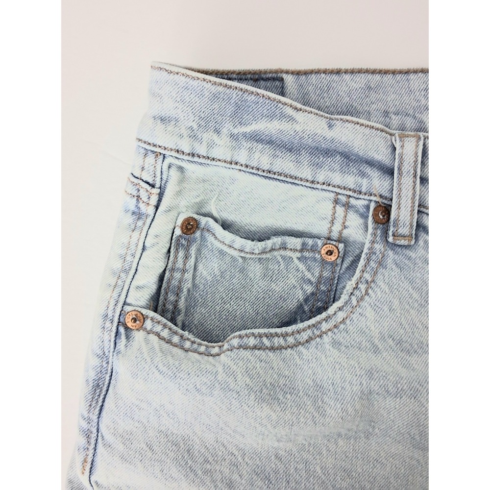 American Eagle Jeans Women's Size 20 Light Wash Highest Rise Baggy Straight - Picture 3 of 14